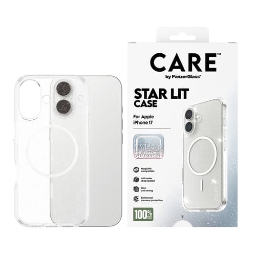 PanzerGlass CARE™ by ® Star Lit Case w. White MagSafe iPhone 17