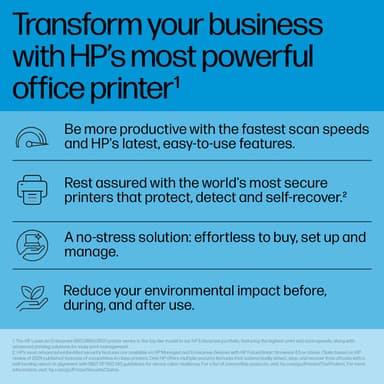 HP LaserJet Enterprise 8501x+ Black and white Printer view 8