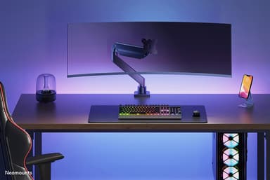 Neomounts NM-D775BLACKPLUS Monitor arm 10-49" - gas spring - Topfix - 180°-stop view 13