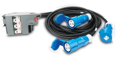 APC PDM2332IEC-3P30R-1 power distribution unit (PDU) Black, Blue view 1