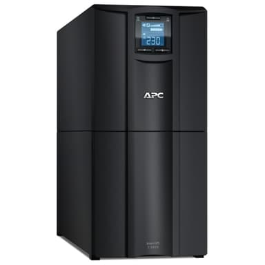 APC Smart-UPS C, Line Interactive, 3kVA, Tower, 230V, 8x IEC C13+1x IEC C19 outlets, USB and Serial communication, AVR, Graphic LCD view 1