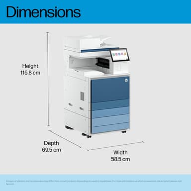 HP LaserJet Enterprise 8601dn Multifunction Black and white Printer, Only Ethernet; Duplex; Copier, Scanner view 8