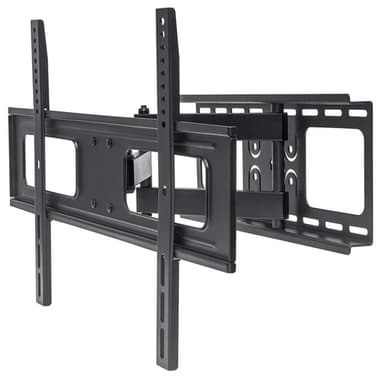 Manhattan Wall Mount for TV & Monitors (Full Motion), For screens 37" to 65", VESA compatibility: all between 200x200mm to 600x400mm - check the dimensions of the four mounting holes on back of screen to ensure it fits, Max 50kg, Black, Bracket, Lifetime Warranty view 1