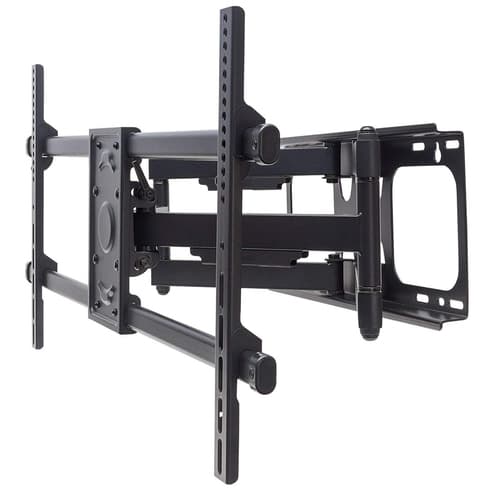 Manhattan Wall Mount for TV & Monitors (Full Motion), For screens 37" to 75", VESA compatibility: all between 200x200mm to 800x400mm - check the dimensions of the four mounting holes on back of screen to ensure it fits, Max 75kg, Black, Bracket, Lifetime Warranty
