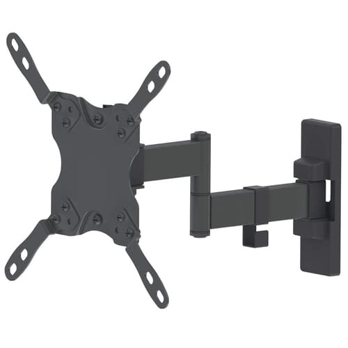 Manhattan Wall Mount for TV & Monitors (Full Motion), For screens 13" to 42", VESA compatibility: all between 75x75mm to 200x200mm - check the dimensions of the four mounting holes on back of screen to ensure it fits, Max 20kg, Black, Bracket