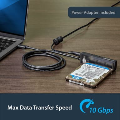 StarTech.com USB 3.1 (10Gbps) Adapter Cable for 2.5”/3.5” SATA Drives - USB-C view 9