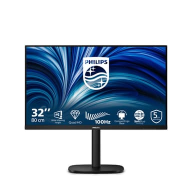 Philips 3000 series 32B2N3500/00 computer monitor 80 cm (31.5") 2560 x 1440 pixels Quad HD LCD Black view 1