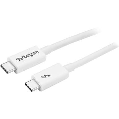 StarTech.com 3.3ft (1m) Thunderbolt 3 Cable, 20Gbps, 100W PD, 4K, Thunderbolt Certified, Compatible with Thunderbolt 4/USB 3.2/DisplayPort view 1