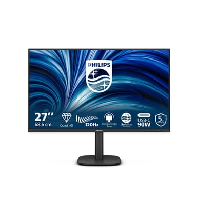 Philips 3000 series 27B2U3601/00 computer monitor 68.6 cm (27") 2560 x 1440 pixels Quad HD LCD Black view 1
