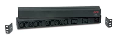 APC RACK PDU BASIC 1 U 16A 230V power distribution unit (PDU) 12 AC outlet(s) 0U/1U Black view 1