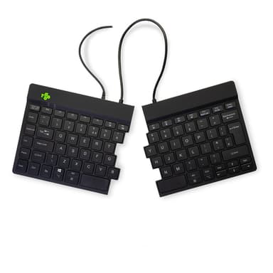 R-Go Tools Ergonomic keyboard R-Go Split Break v2 with break software, ergonomic split keyboard, QWERTY (UK), Wired, black view 3