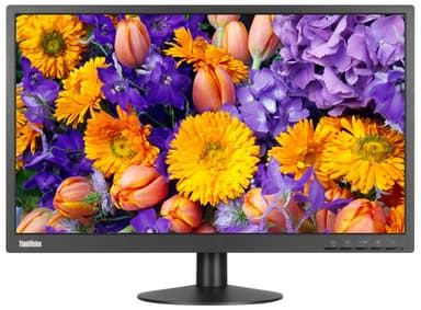 Lenovo ThinkVision E24 computer monitor 60.5 cm (23.8") 1920 x 1080 pixels Full HD LED Black view 2