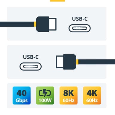 StarTech.com 6.6ft (2m) Active Thunderbolt 4 Cable, 40Gbps, 100W Power Delivery, 4K/8K Video, Intel-Certified Thunderbolt Cable - Compatible w/ USB4/Thunderbolt 4/ USB 3.2/ USB Type-C/DisplayPort/Thunderbolt 3 view 10