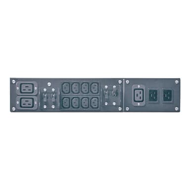 APC Service Bypass Panel- 230V, 32A, BBM, IEC320 C20/HW input, IEC-320 Output- (2) C19 (8) C13 view 3