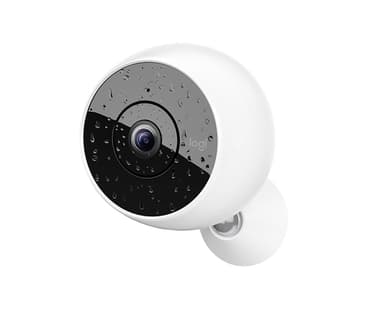 Logitech CIRCLE 2 COMBO PACK, 2 Wire-Free Cameras + 1 extra Rechargeable Battery Spherical Indoor Wall view 1