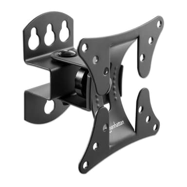 Manhattan Pivoting Wall Mount for TV & Monitors (Tilt and Swivel), For screens 13" to 27", VESA compatibility: all between 75x75mm and 100x100mm - check the dimensions of the four mounting holes on back of screen to ensure it fits, Single Stud Bracket, Max 30kg view 8