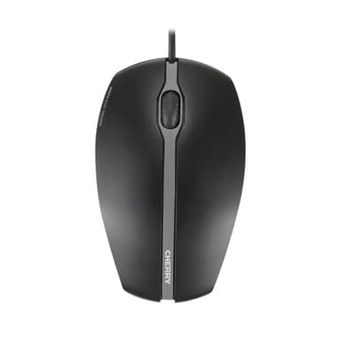 CHERRY GENTIX SILENT Corded Mouse, Black, USB view 1