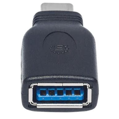 Manhattan USB-C to USB-A Adapter, Male to Female, 5 Gbps (USB 3.2 Gen1 aka USB 3.0), SuperSpeed USB, Black, Lifetime Warranty, Equivalent to USB31CAADG view 6