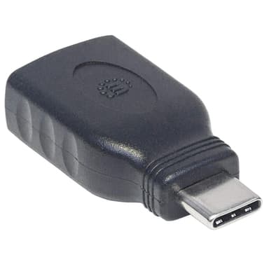 Manhattan USB-C to USB-A Adapter, Male to Female, 5 Gbps (USB 3.2 Gen1 aka USB 3.0), SuperSpeed USB, Black, Lifetime Warranty, Equivalent to USB31CAADG view 2