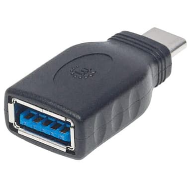 Manhattan USB-C to USB-A Adapter, Male to Female, 5 Gbps (USB 3.2 Gen1 aka USB 3.0), SuperSpeed USB, Black, Lifetime Warranty, Equivalent to USB31CAADG view 4
