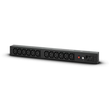 CyberPower PDU20BHVIEC12R power distribution unit (PDU) 12 AC outlet(s) 1U Black view 1