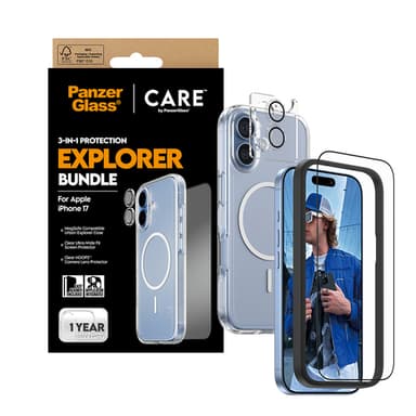 PanzerGlass ® | CARE by ® 3-in-1 Flagship Explorer Bundle iPhone 17 Clear screen protector Apple 1 pc(s) view 5