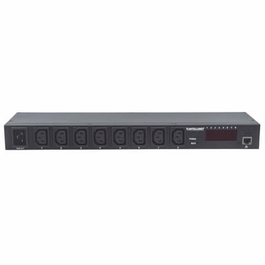Intellinet 19" Intelligent 8-Port PDU, 19" Rackmountable C13 Intelligent Power Distribution Unit; Monitors Power, Temperature and Humidity view 3