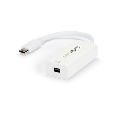 StarTech.com USB-C to Mini DisplayPort Adapter - 4K 60Hz - White - USB 3.1 Type-C to Mini DP Adapter - Upgraded Version is CDP2MDPEC view 1