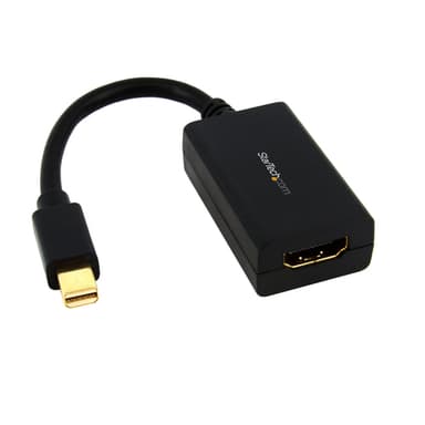 StarTech.com Mini DisplayPort to HDMI Adapter - mDP to HDMI Video Converter - 1080p - Mini DP or Thunderbolt 1/2 Mac/PC to HDMI Monitor/Display/TV - Passive mDP 1.2 to HDMI Adapter Dongle - Upgraded Version is MDP2HDEC view 1