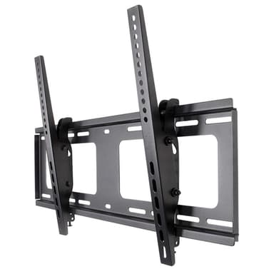Manhattan Wall Mount for TV & Monitors (Tiltable), For screens 37" to 65", VESA compatibility: all between 200x200mm to 600x400mm - check the dimensions of the four mounting holes on back of screen to ensure it fits, Max 80kg, Black, Bracket view 1
