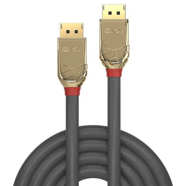 Lindy 1m DisplayPort 1.4 Cable, Gold Line view 2
