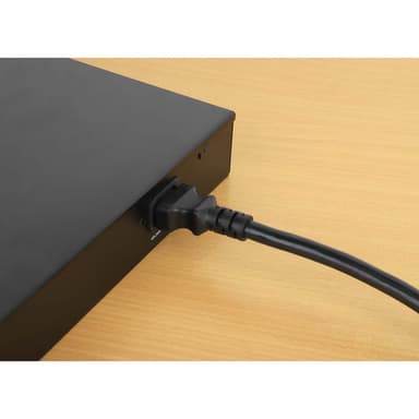 Manhattan Power Cord/Cable, C14 Male to C13 Female (kettle lead), Monitor to CPU, 3m, 10A, Black, Lead, Lifetime Warranty view 5
