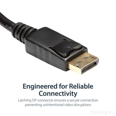 StarTech.com DisplayPort to HDMI Adapter - DP 1.2 to HDMI Video Converter 1080p - DP to HDMI Monitor/TV/Display Cable Adapter Dongle - Passive DP to HDMI Adapter - Latching DP Connector view 10