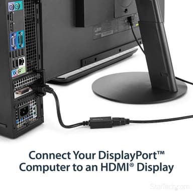 StarTech.com DisplayPort to HDMI Adapter - DP 1.2 to HDMI Video Converter 1080p - DP to HDMI Monitor/TV/Display Cable Adapter Dongle - Passive DP to HDMI Adapter - Latching DP Connector view 9