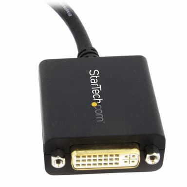 StarTech.com DisplayPort to DVI Adapter - DisplayPort to DVI-D Adapter Video Converter 1080p - DP 1.2 to DVI Monitor/Display Cable Adapter Dongle - DP to DVI Adapter - Latching DP Connector view 2