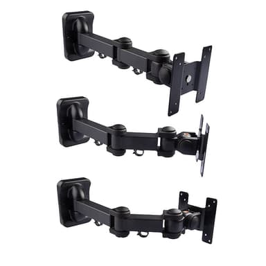 Lindy LCD and LED Multi Joint Cantilever TV Wall Bracket Mount upto 10kg, Black view 3