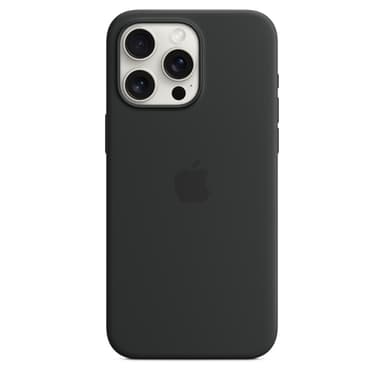 Apple iPhone 15 Pro Max Silicone Case with MagSafe - Black view 3