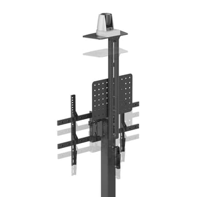 Manhattan Trolley Mount Stand for TV & Monitors (crank handle height adjust), For screens: 37" to 65", VESA compatibility: all between 200x200 to 600x400mm -check the dimensions of the four mounting holes on back of screen to ensure it fits, Max 70kg,1120 to 1570mm view 13