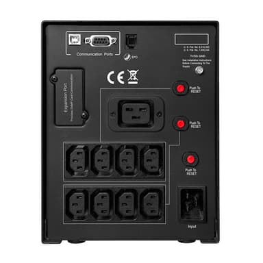CyberPower PR2200ELCDSL uninterruptible power supply (UPS) Line-Interactive 2.2 kVA 1980 W 9 AC outlet(s) view 3
