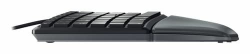 CHERRY KC 4500 ERGO keyboard Universal USB AZERTY Belgian Black