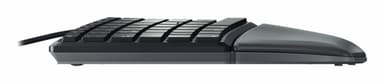 CHERRY KC 4500 ERGO keyboard Universal USB AZERTY Belgian Black view 2