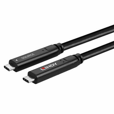 Lindy 8m USB 3.2 Gen 1 and DP 1.4 Type C Hybrid Cable view 5