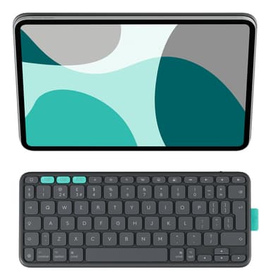 Logitech Flip Folio QWERTY Bluetooth Graphite view 3