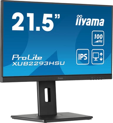 iiyama ProLite XUB2293HSU-B7 computer monitor 54.6 cm (21.5") 1920 x 1080 pixels Full HD LED Black view 1