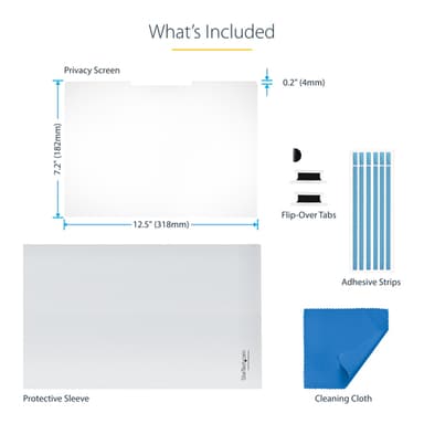 StarTech.com 14-inch 16:9 Flip-Over Privacy Screen with Touch, Anti-Glare Privacy Filter, Laptop Monitor Screen Protector with 51% Blue Light Reduction view 17