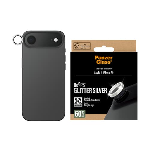 PanzerGlass ® Hoops® Camera Lens Protector Glitter Silver iPhone Air Clear screen protector Apple 1 pc(s)