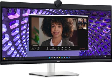 DELL P Series P3424WEB computer monitor 86.7 cm (34.1") 3440 x 1440 pixels 4K Ultra HD LCD Black view 2