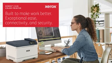 Xerox C320 A4 33ppm Wireless Duplex Printer PS3 PCL5e/6 2 Trays Total 251 Sheets view 7
