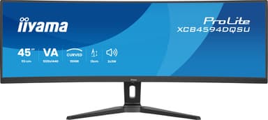 iiyama ProLite XCB4594DQSU-B1 computer monitor 113 cm (44.5") 5120 x 1440 pixels Dual QHD LED Black view 1