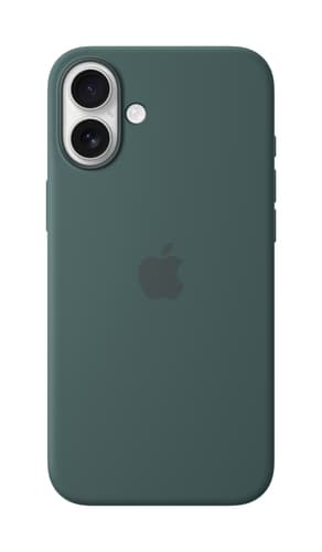 Apple iPhone 16 Plus Silicone Case with MagSafe - Lake Green view 1